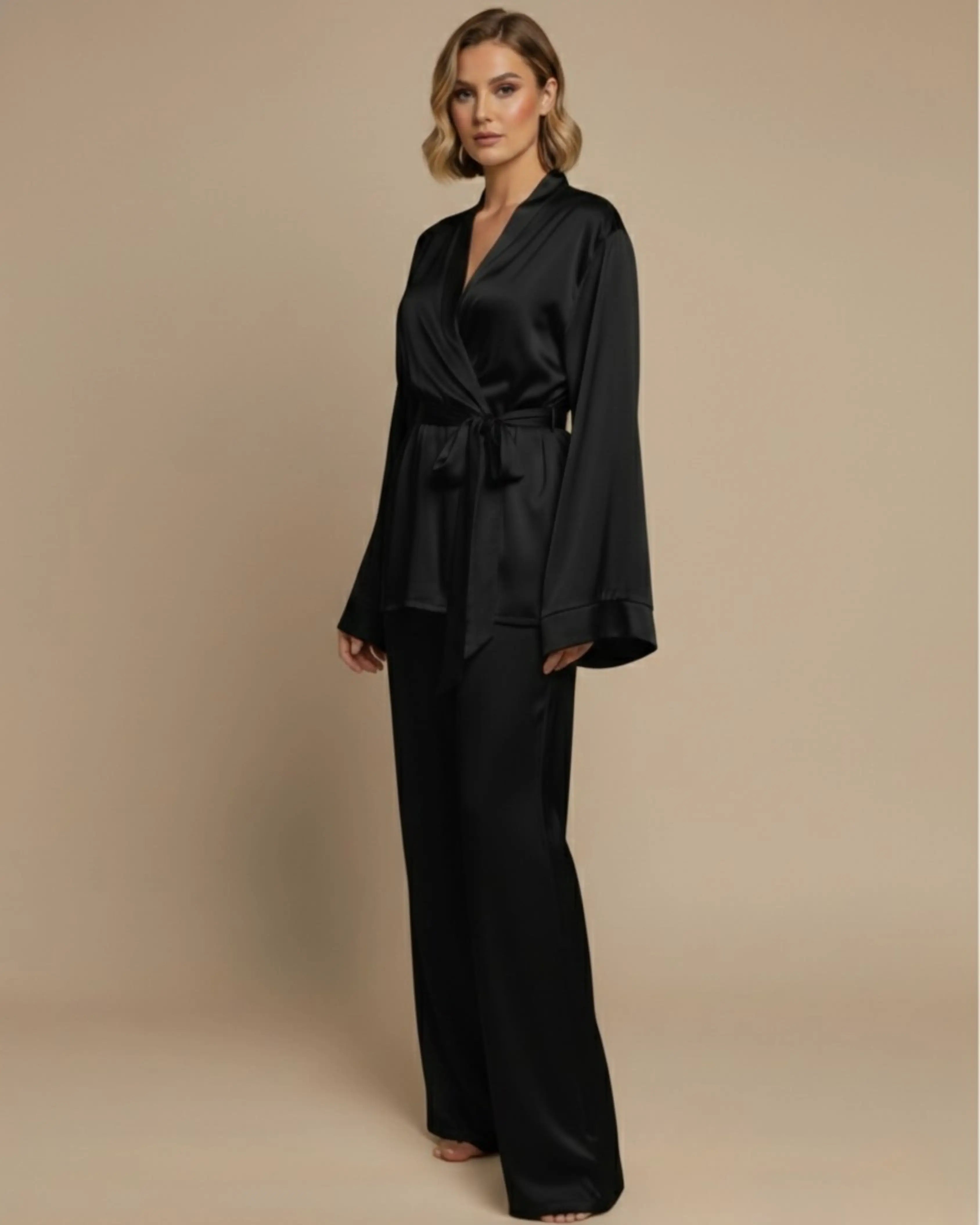 The Black Kimono Set